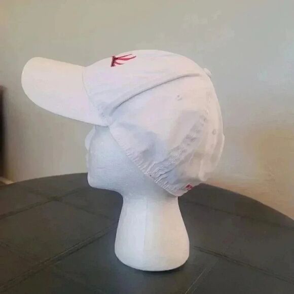 39 Men's White Cotton Flex Fit Antler Embroidered Baseball Cap - Picture 4 of 11